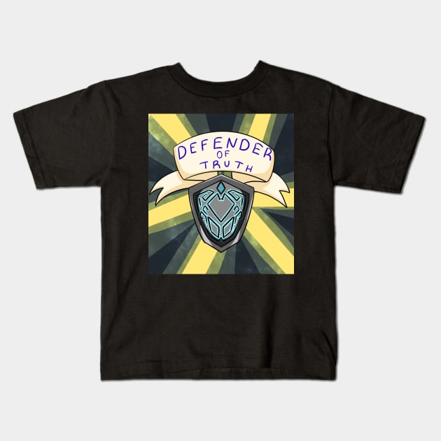 Defender of Truth Kids T-Shirt by Dream's Chaotic Store